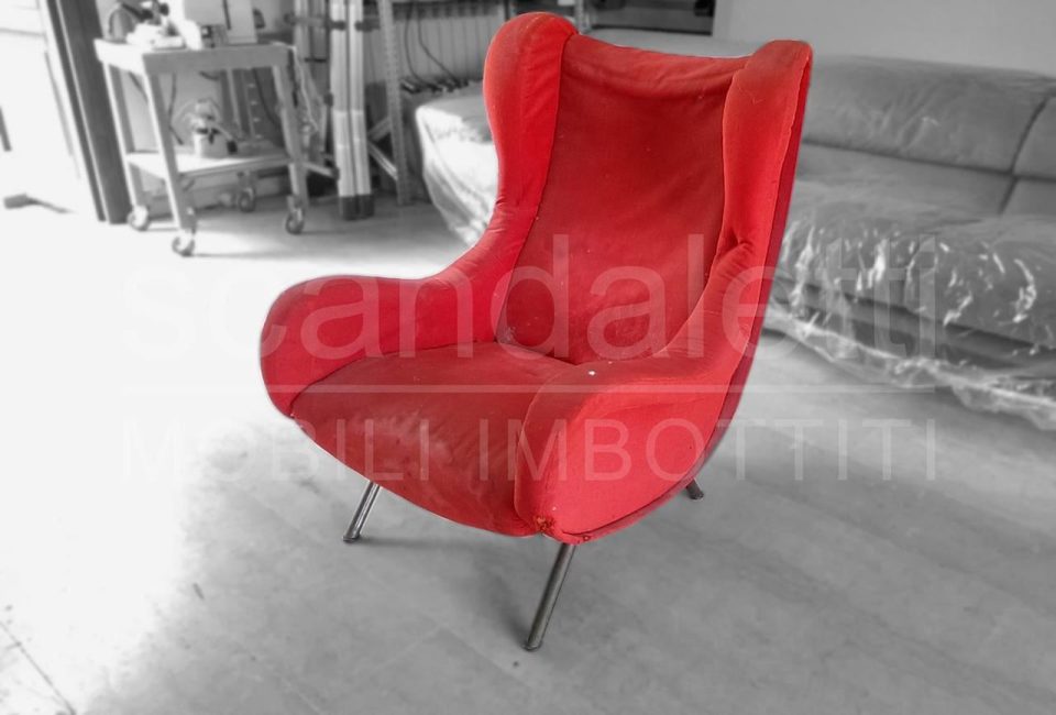 arflex senior armchair restoration Scandaletti